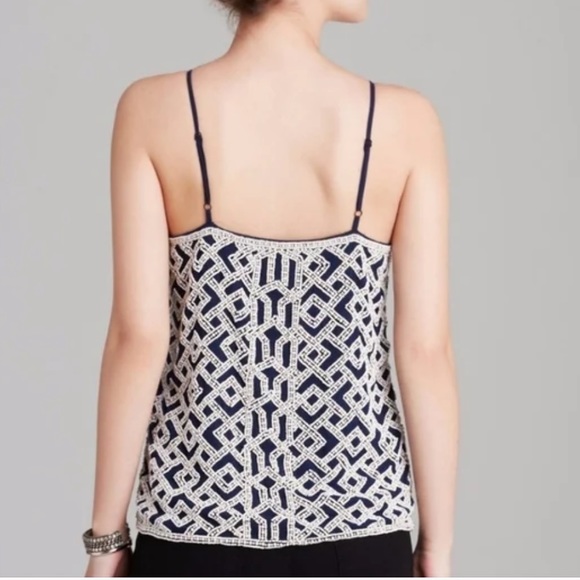 Parker Beaded Silk top size S - Picture 3 of 14